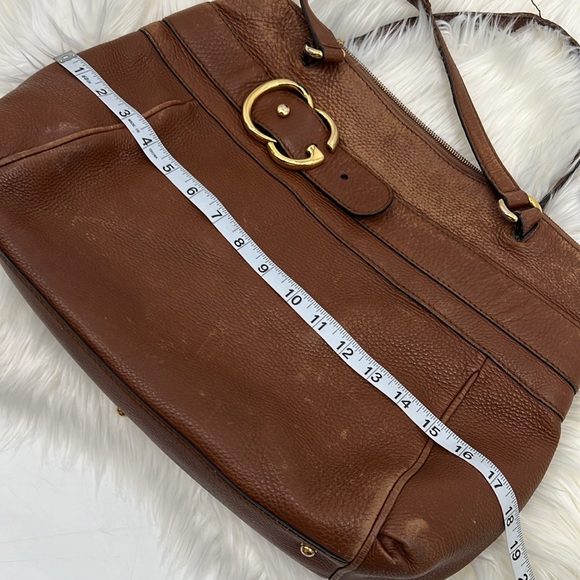 Gucci Brown Pebbled Leather Ride Satchel - Picture 15 of 17